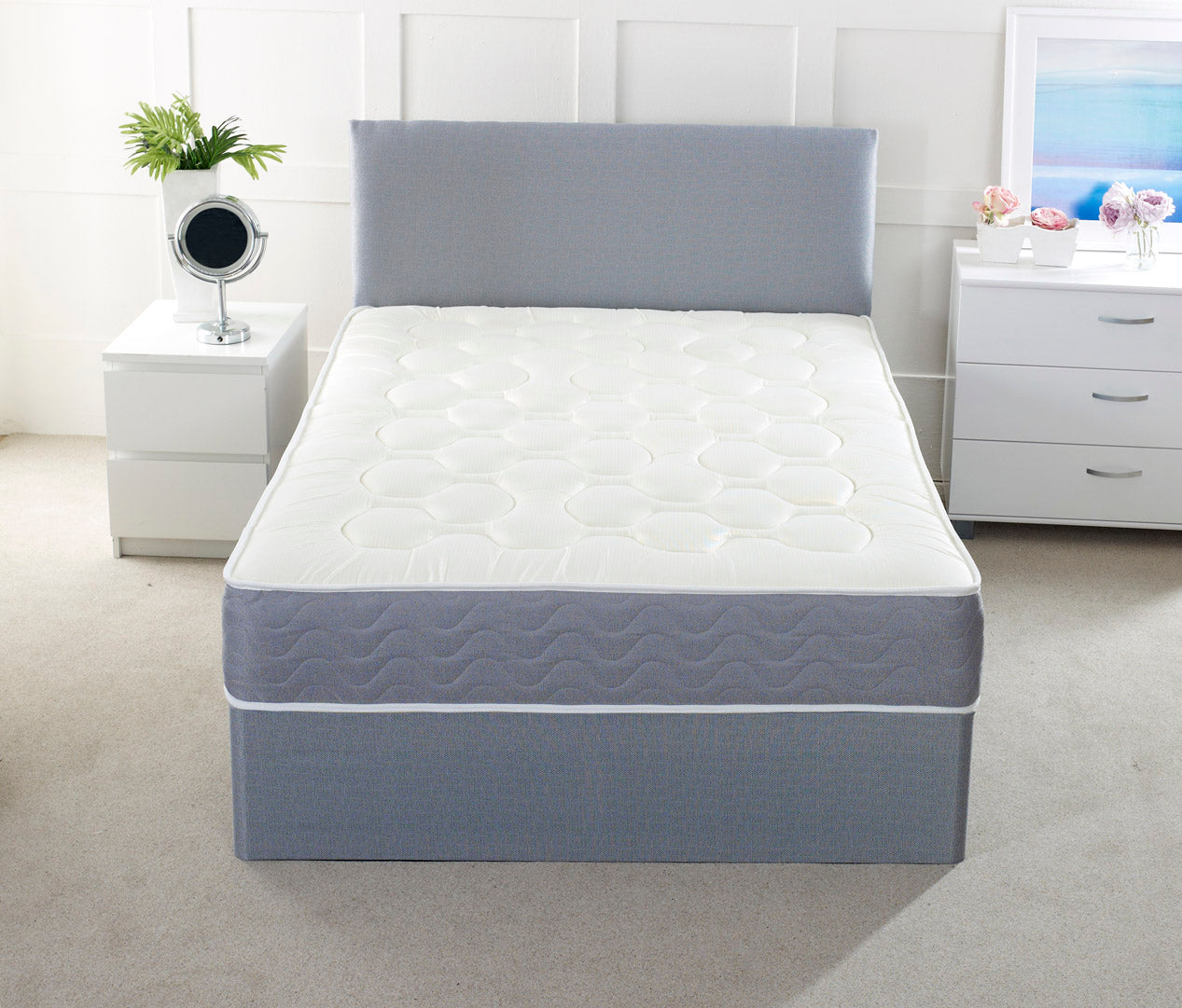 Divan bed set with Drawers options