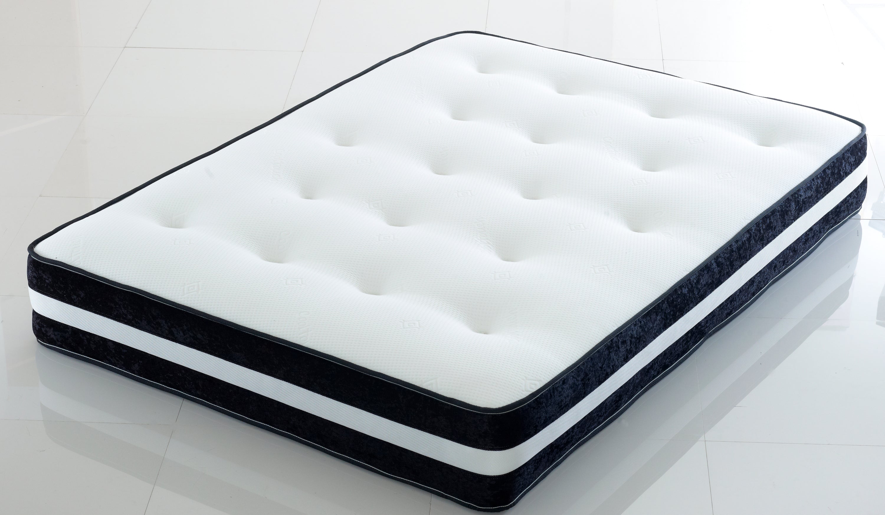 Crushed Velvet Border Memory mattress